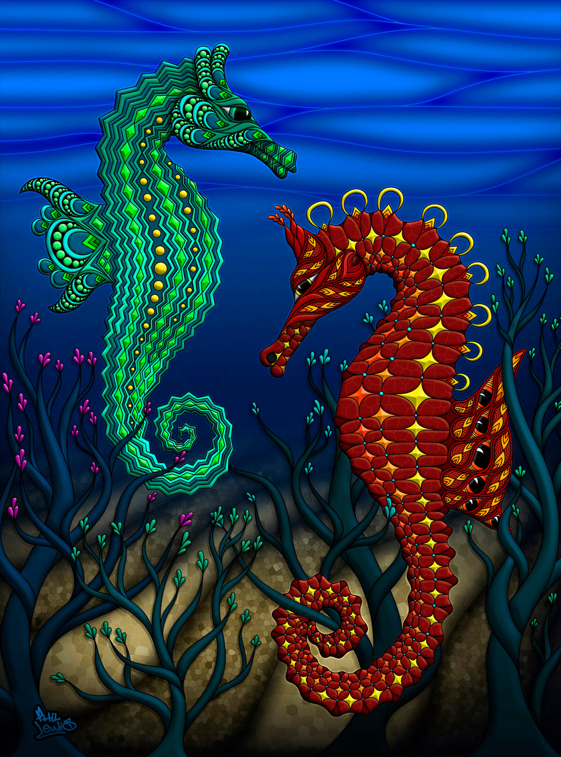 広大な海 パステル画 原画 - メルカリ