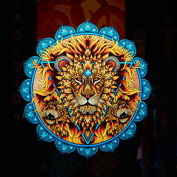 Throat Chakra - Lion - Wooden UV Print