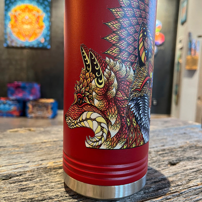 Fox Collage - 32oz Stainless Steel Flask