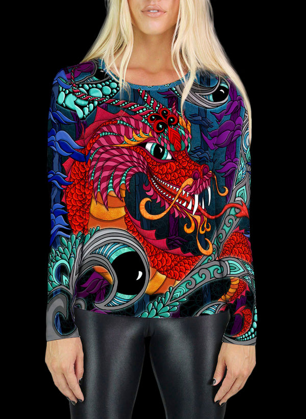 The Red Dragon Womens Long Sleeve