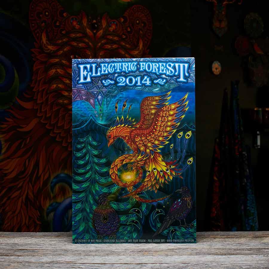 Trippy Electric Forest 2014 Poster | Visionary Artwork – Phil