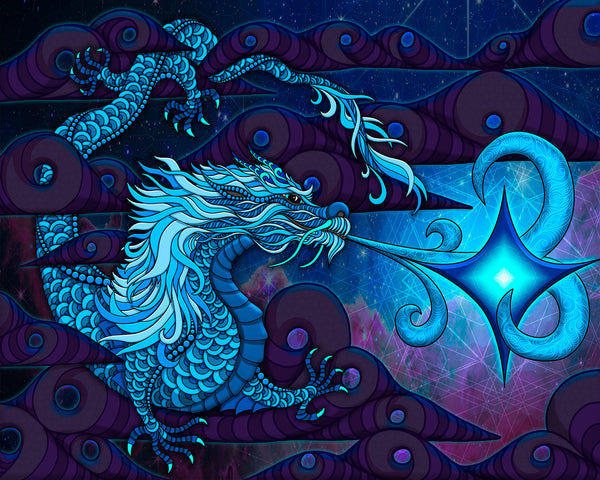 Azure Dragon - Canvas Print