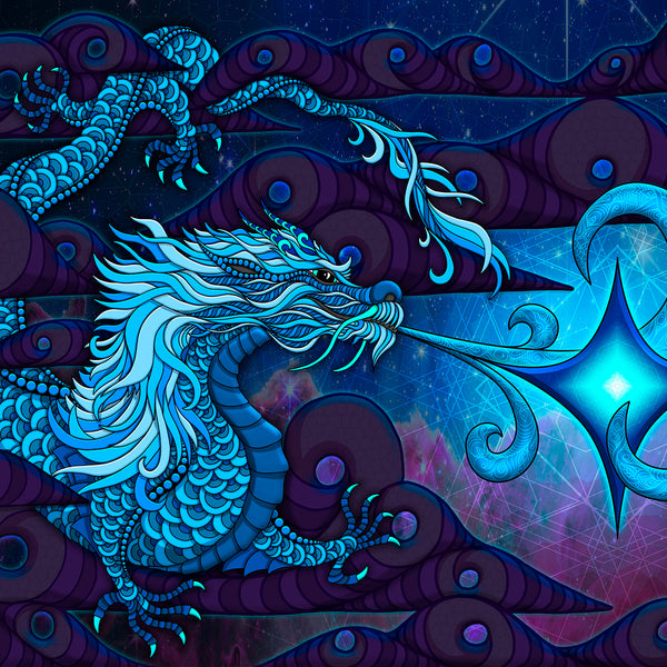 Azure Dragon - Canvas Print – Phil Lewis Art