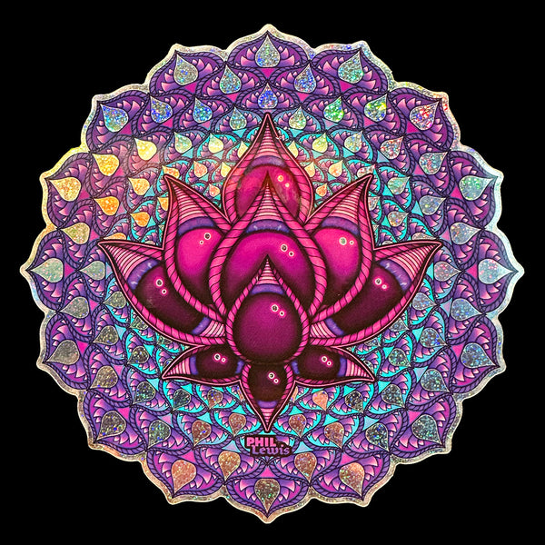 Lotus Glitter Sticker