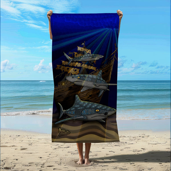 Sharks - Beach Towel