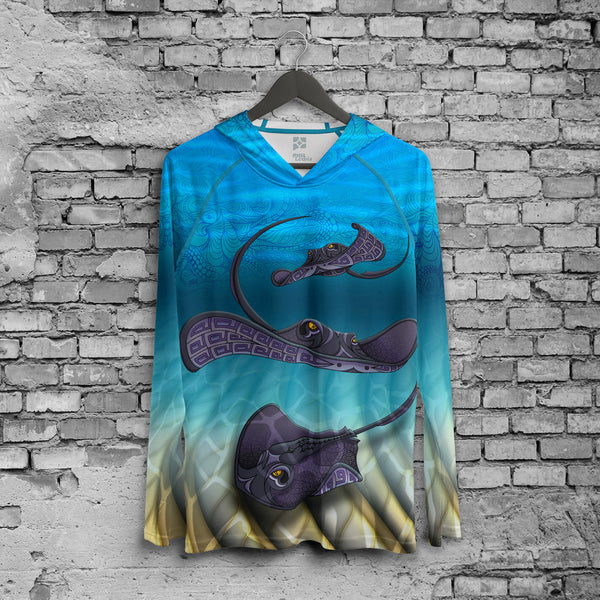 Sting Rays - UPF 50+ Sun Hoodie