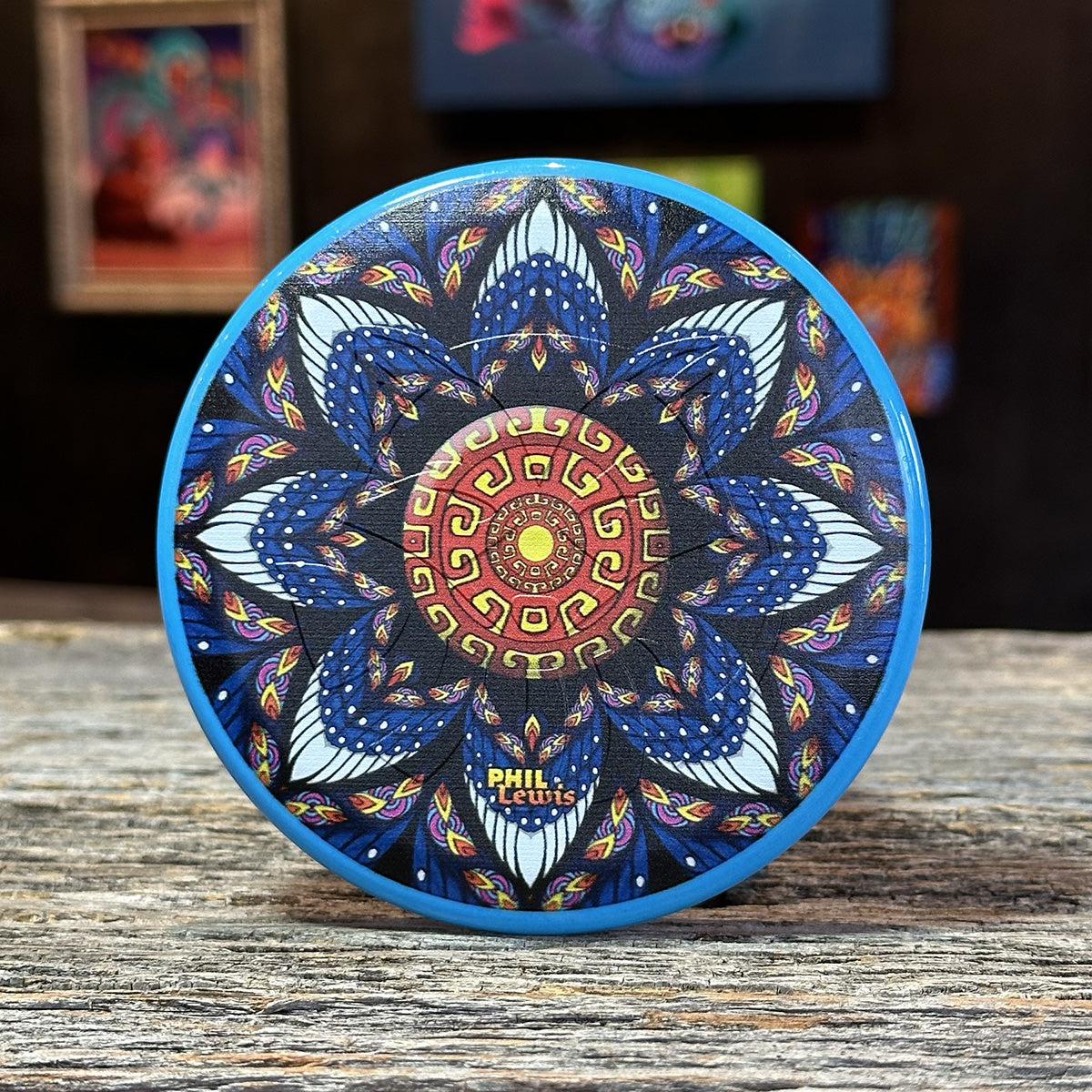 Trash Panda Recycled Golf Discs | Visionary Art – Phil Lewis Art