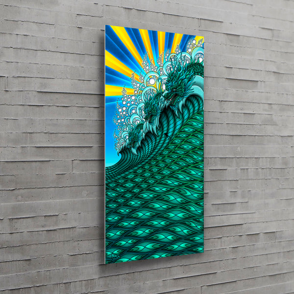 Three Headed Dragon - Metal Print