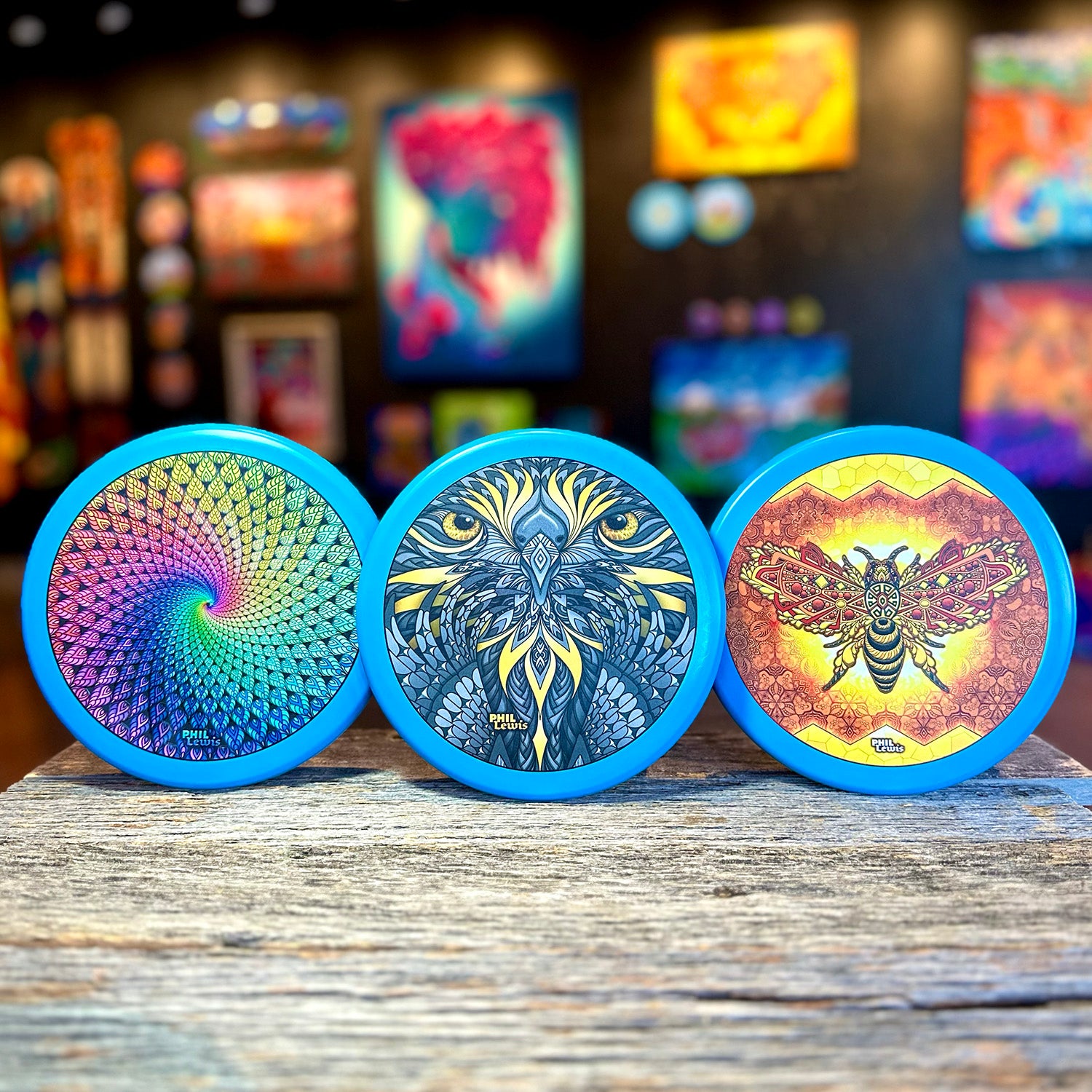 Trippy Golf Discs | Psychedelic & Visionary Artwork – Phil Lewis Art