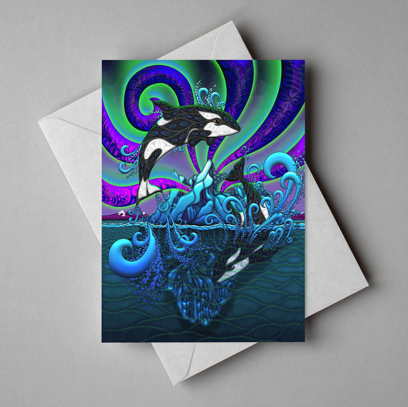 Orcas - Greeting Card