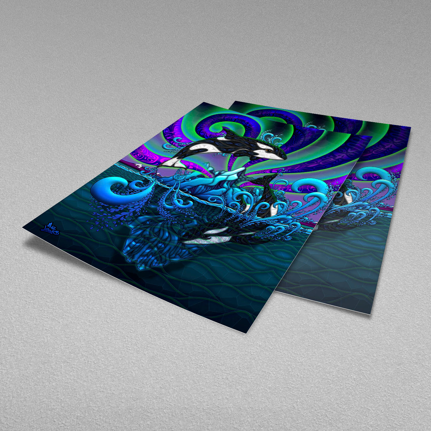 Orcas - Photo Paper Print – Phil Lewis Art