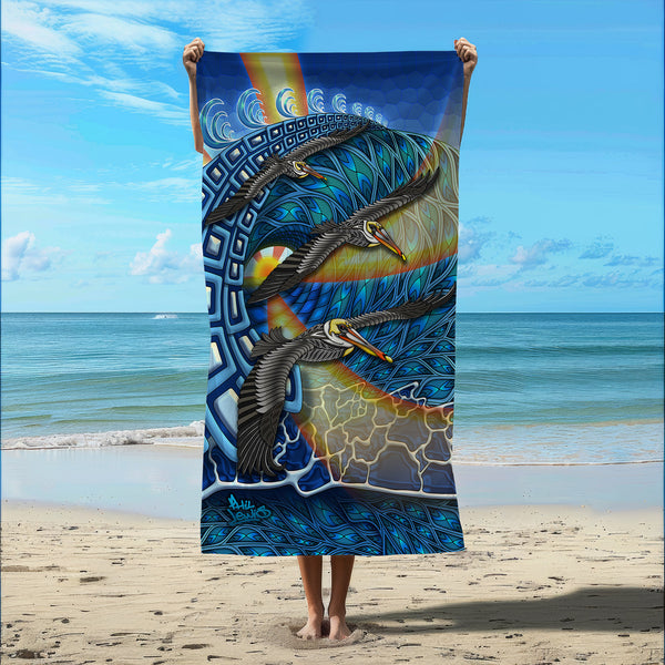 Pelicans - Beach Towel