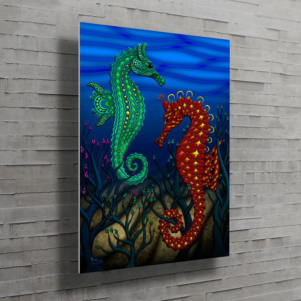 Sea Horses - Metal Print