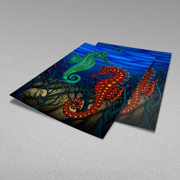 Sea Horses - Photo Paper Print