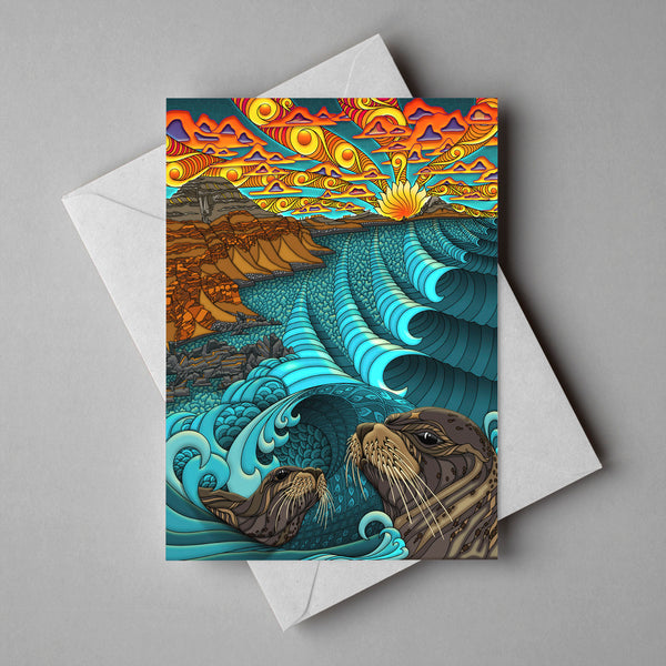 Sea Lions - Greeting Card