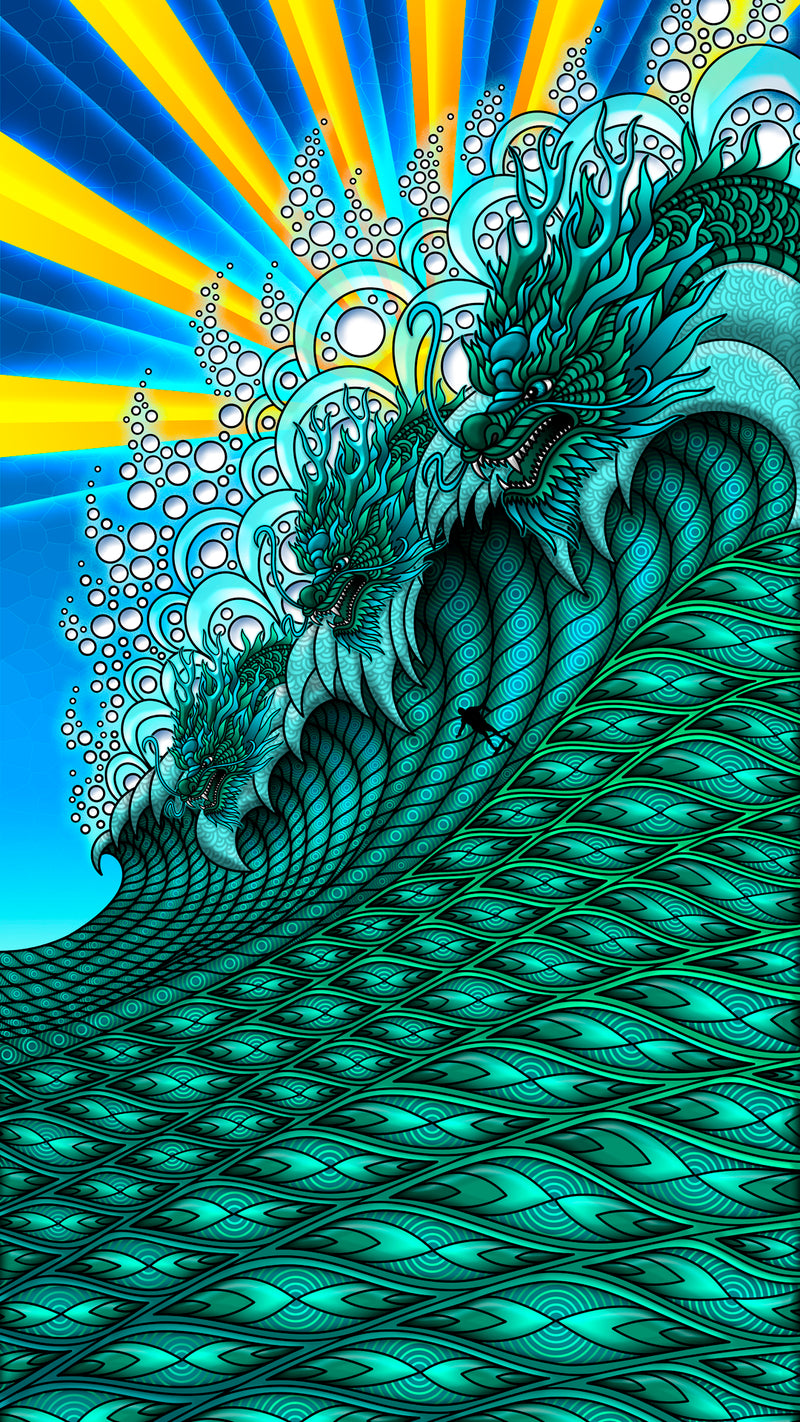 Three Headed Dragon - Print