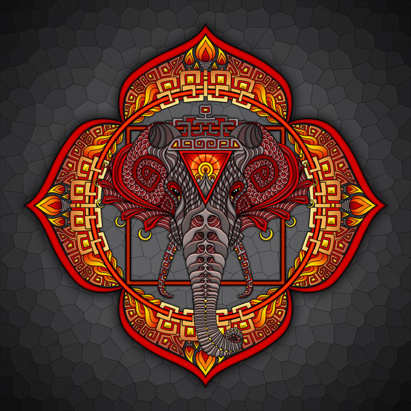 Root Chakra - Elephant - Print – Phil Lewis Art