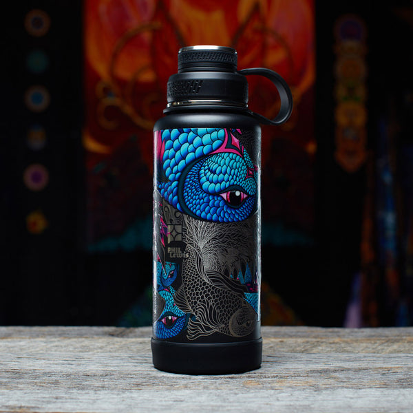 Let it Flow Collage - 32oz Stainless Steel Flask