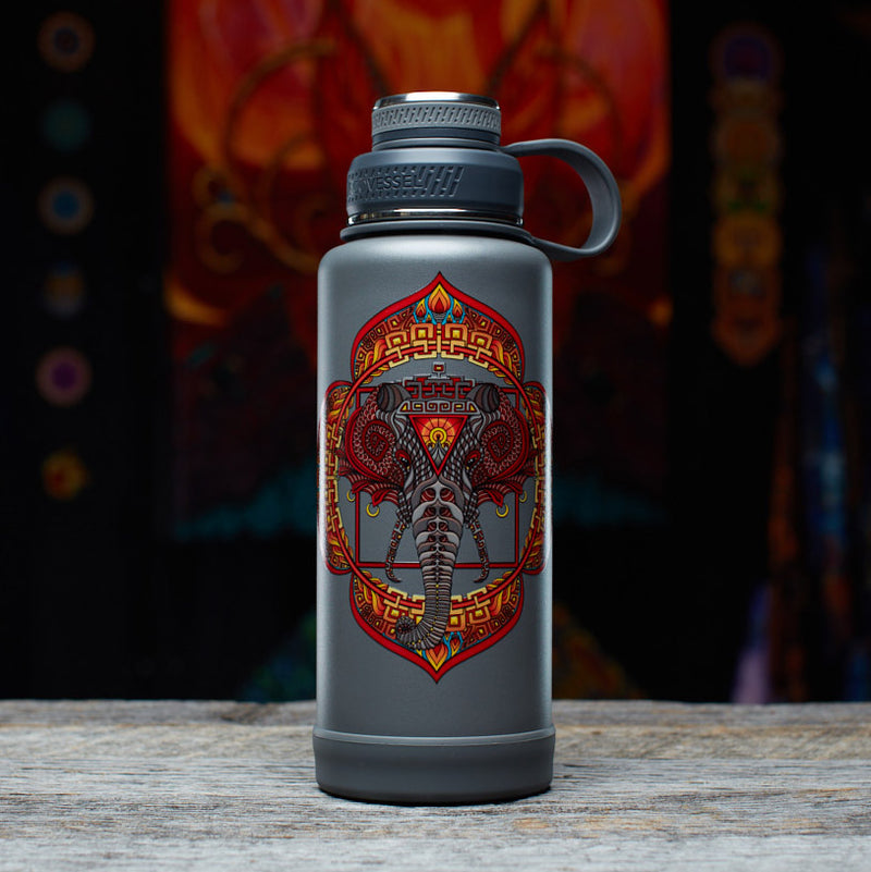 Root Chakra - Elephant - 32oz Stainless Steel Flask