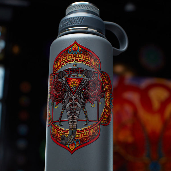 Root Chakra - Elephant - 32oz Stainless Steel Flask