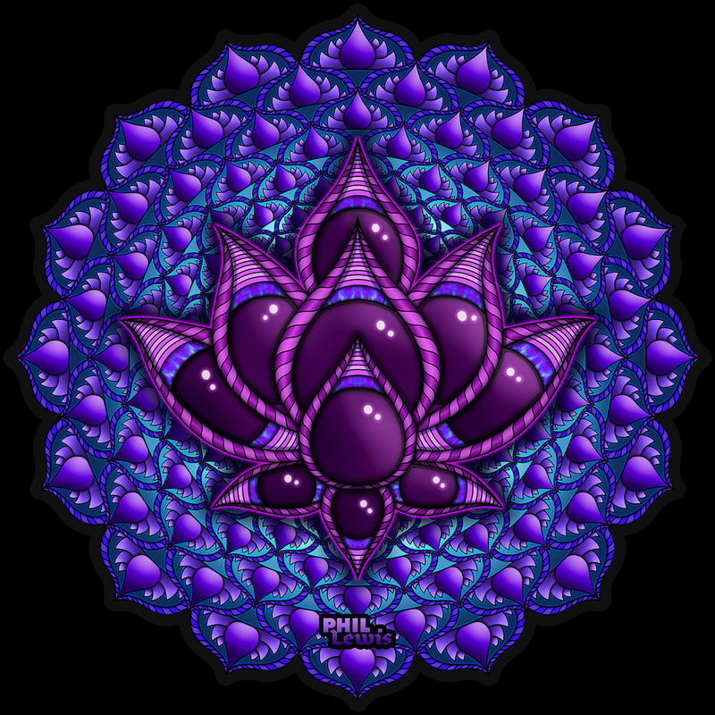 Crown Chakra -Lotus - Sticker