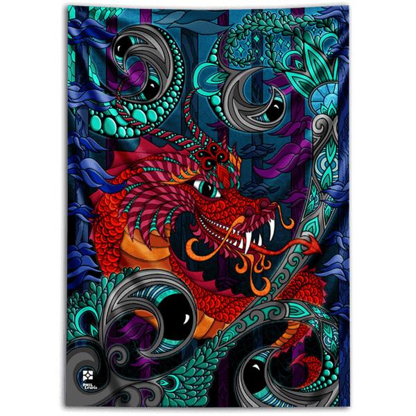 THE RED DRAGON Active Leggings – Phil Lewis Art