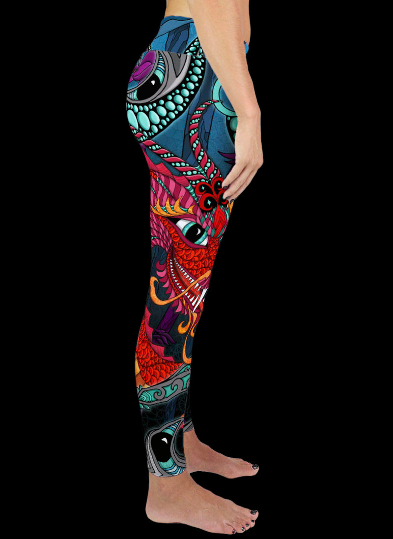 THE RED DRAGON Active Leggings