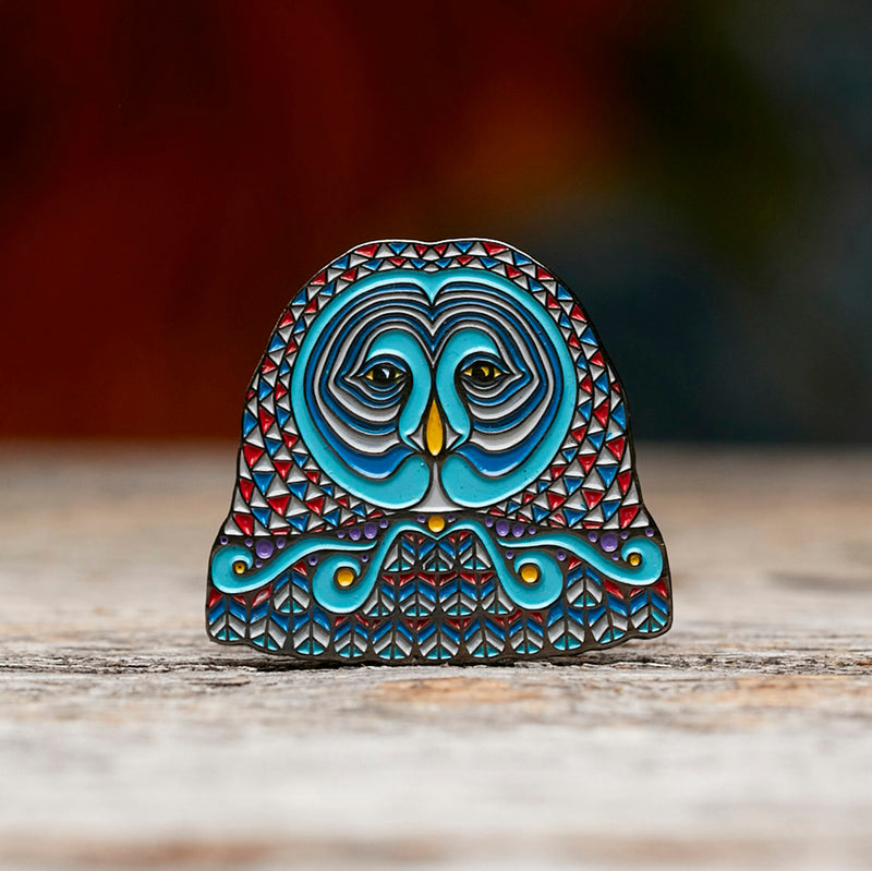 Owl Face Pin