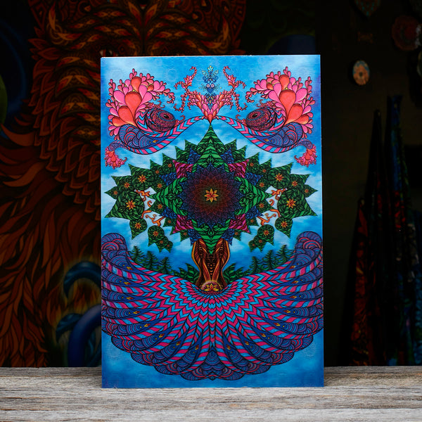 和彫・掛け軸・Reflect-Print｜リフレクトプリント・新しい版画芸術 Psychedelic Tree of Life Lenticular Print | Spiritual Art – Phil