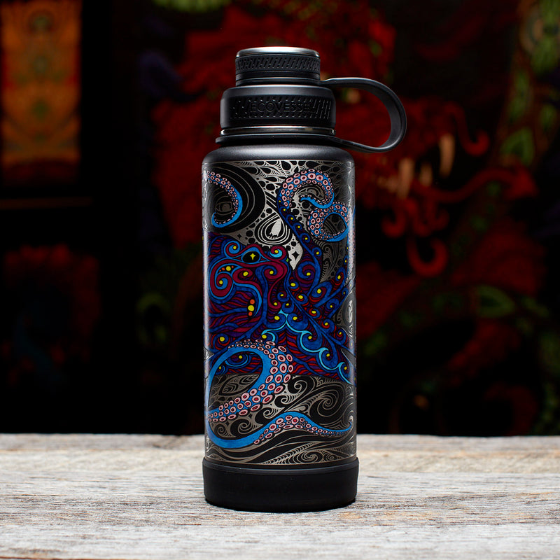 Octopus - 32oz Stainless Steel Flask