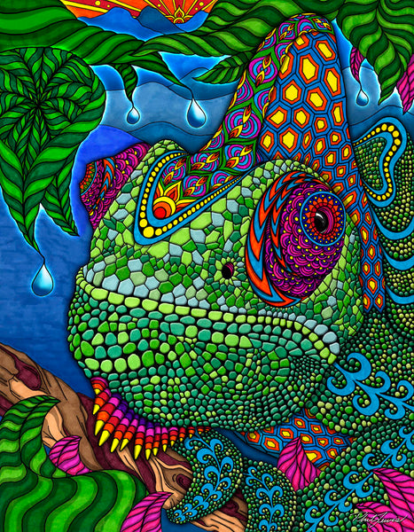 アート作品 『chameleon』　原画　現代アート chameleon_d9802be0-697a-4d9b-