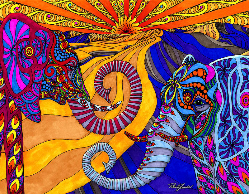 Elephants - Canvas Print