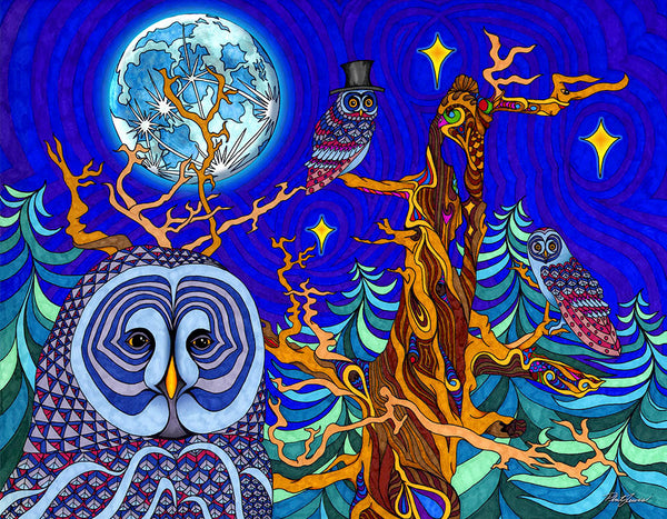 Night Owls - Print – Phil Lewis Art