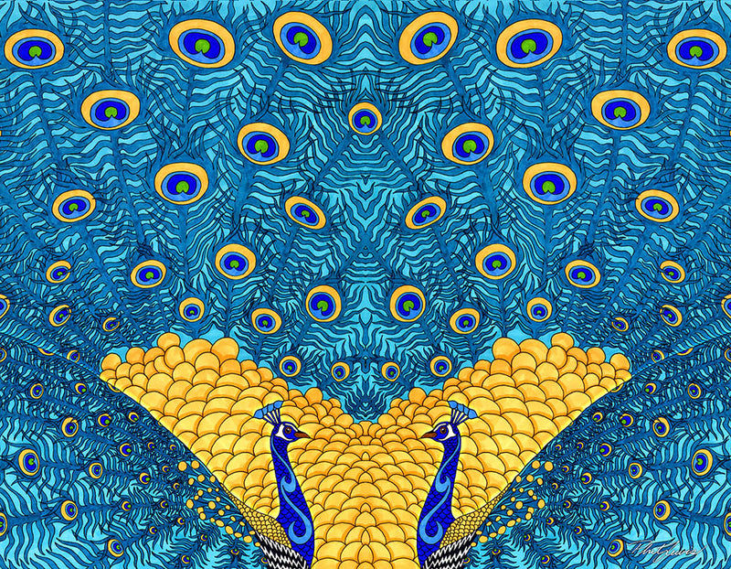 Peacocks - Canvas Print
