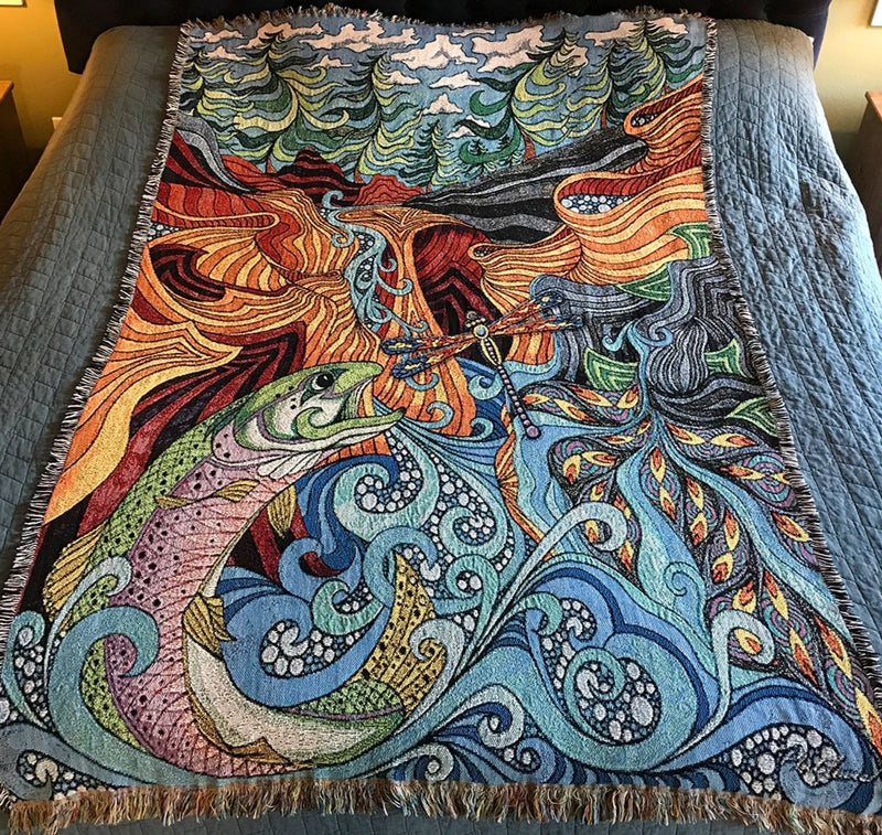 The River Dance - Woven Blanket
