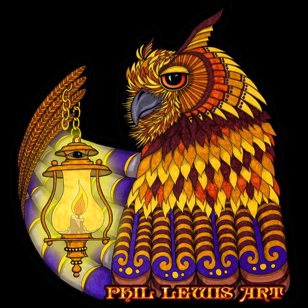 Winter Carnival Owl Sticker